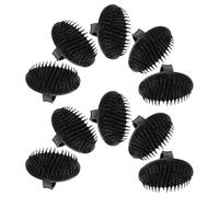 Cabilock 10 pièces Brosse de Massage Chevelu Lot Brosse Shampooing Exfoliante Douce pour Éliminer Pellicules Massage Ergonomique pour Hommes et Femmes Utilisation Cheveux Mouillés ou Secs