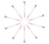 Cabilock 10 Pièces Brosses à Cils avec Tube Cristal Pailleté Set de Pinceaux de Maquillage Couronne Rose Brosse Mascara Portable pour Extensions de Cils et Retouches