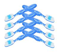 Cabilock 10 pièces Brosses à Dents Petites à Manche Court avec Poignée Souple Outils de Nettoyage Portables pour Centres de Détention et Usage Sécurisé