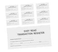 Cabilock 10 pièces Carnet de Compte Personnel Registre de Chèques Blanc Compact et Portable Cahier de Transaction pour Gestion Financière Format Pratique avec Calendrier pour Suivi des