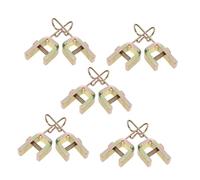Cabilock 10 Pièces Clips de Fixation pour Prolongateur de Valve de Pneus Fer Robuste Étanche et Facile à Installer Adapté pour Double Valve de Voiture Camion Suv