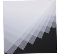 Cabilock 10 pièces Filtres Lumière Couleur PVC Transparent Film Diffuseur Semi Transparent pour Photographie Feuilles de Correction Couleur pour Création Enseignement et Bricolage