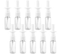 Cabilock 10 pièces Flacons Spray Nasal Transparents Portables Pulvérisateur Direct Anti-fuite pour Lavage Nez Adulte Compact pour Voyage et Usage Quotidien