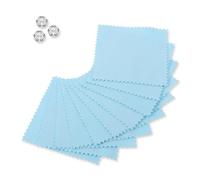 Cabilock 10 Pièces Lingettes de Polissage pour Bijoux Nettoyage et Entretien Or Anneaux Argenterie et Montres Révélant et Propreté