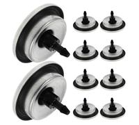 Cabilock 10 Pièces Lot de 10 Embouts de Vaporisateur en Acier Inoxydable Valve Inversée, Buses de Rechange pour Imprimante 3D et Peinture Aérosol, Capuchons Étanches pour Usage Industriel