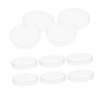 Cabilock 10 pièces Lot de Boîtes de Pétri Verre Transparentes pour Cultures Cellulaires et Observations Microscopiques Équipement de Laboratoire Éducatif Polyvalent