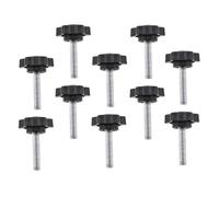 Cabilock 10 pièces Lot de Boutons de Serrage Étoile Noir Poignées Moletées Réglables pour Machines Instruments et Équipements Industriels Finition Résistante Corrosion