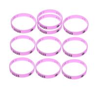 Cabilock 10 Pièces Lot de Bracelets Luminaires Silicone pour Remise de Diplôme Classe de Bracelets Phosphorescents Unisexes Ajustables pour Fête et Souvenirs