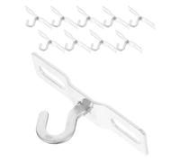 Cabilock 10 pièces Lot de Crochets Plafond Lourds Métal avec Fixations pour Suspension Lumières Décorations Mangeoires Oiseaux et Plantes Installation Facile