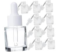 Cabilock 10 pièces Lot de Flacons Verre Vides avec Pipette pour Huiles Essentielles Bouteilles de Voyage pour Aromathérapie et Cosmétiques Flacons Doseurs pour Essence