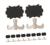 Cabilock 10 pièces Lot de Mini Tableaux Ardoise avec Chevalet Petits Panneaux Effaçables pour Buffet Numéros de Table Mariage Design Compact et Portable