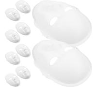 Cabilock 10 Pièces Masque Intégral en Papier Blanc, à Peindre Soi-même pour Garçon