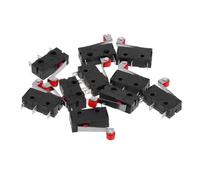 Cabilock 10 Pièces Micro Interrupteur Spdt avec Levier à Galet Action Momentanée Montage Facile Levier Espacement pour Machines Électroniques et Fin de Course