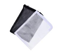Cabilock 10 Pièces Paquet Filet Filtrant pour Aquarium Fermeture Éclair | Dacron, Rangement des Masses Filtrantes, Entretien Simple, pour Bassin à Poissons, Blanc Noir
