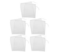 Cabilock 10 Pièces Paquet Filtrant Réutilisable en Nylon 100 Mailles Cordon de Serrage, Résistant la Déformation et Séchage Rapide, pour Filtrer Lait de Soja et Aquarium