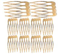 Cabilock 10 pièces Peignes Latéraux Dorés pour Coiffures Féminines Accessoires Cheveux Mariage Décoratifs et Maintien Sécurisé pour Chignons et Créations DIY