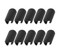 Cabilock 10 Pièces Pince de Gaine de Câble de Vélo en Plastique Noir, 4mm | Câbles de Frein Dérailleur, Montage Facile, Stabilité Accrue, de L’usure