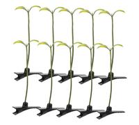 Cabilock 10 pièces Pinces Cheveux Forme Pousses de Haricot Légères et Colorées Accessoires Cheveux Amusants et Originaux pour Femmes et Filles Clips Plantes Décoratifs pour Coiffure