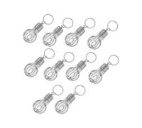 Cabilock 10 Pièces Porte-clés Pendentif Ampoule LED Acrylique Transparent