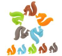 Cabilock 10 Pièces Sachet de thé écureuil Suspendu Boire bâtonnets pour Bar à café Distributeur Titulaire Rester pré marqueurs de Boisson pour Verres charmes de vin Portables Gel de silice