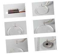 Cabilock 10 Pièces Silicone Eyelash Pads Lashes Pallet Eyelash Extension Supplies Professional Lash Artist Salon Use