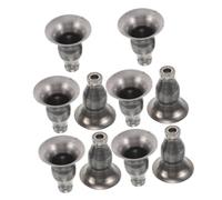 Cabilock 10 Pièces Support de Bougies Solide pour Décoration de Table Supports Non Finition Adaptés Aux Bougies Chauffe Plat et Piliers Accessoires DIY Vintage pour Centre de Table