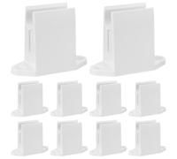 Cabilock 10 Pièces Support de Manivelle pour Auvent, Plastique Blanc, 13 | Vis de Montage, Structure Compacte, Résistance aux Intempéries, Usage Extérieur et Vitrines
