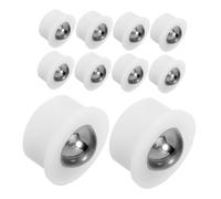 Cabilock 10 Pièces Swivel Wheels Stainless Steel Ball Bearings Transfer Casters For Furniture And Appliances Impact-resistant Rollers