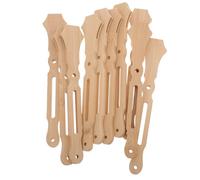 Cabilock 10 Poignées d'Éventail en Bambou Naturel 10 CM pour Bricolage, Accessoires Mariage, Bâtonnets Faits Main pour Éventails à Main DIY, Kit 10 Pièces pour Loisirs Créatifs