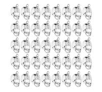 Cabilock 100 Breloques Casque de Football Américain en Alliage Solide Pendentifs Sport pour Création de Bijoux DIY Accessoires Légers pour Bracelets Colliers Ras-du-Cou Coffret 100