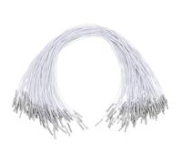 Cabilock 100 Cordons Élastiques Ronds Multifonctions Embouts Métalliques, Lot de 100 Pièces pour Couture, Loisirs Créatifs, Fabrication Masques et Chapeaux, Corde Extensible Résistante