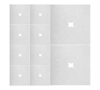 Cabilock 100 Feuilles Housses Jetables en Tissu Non Tissé Blanc pour Table de Massage Trou Rond, Sanitaires et Respirantes, Adaptées aux Tables et Appuis-tête de Massage