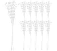 Cabilock 100 Perles Nacrées Blanches 3mm pour Décoration Diy, Accessoires pour Bouquet de Mariage, Remplissage de Vase, Fournitures Artisanales, 100 Pièces, Centre de Table et Arrangements