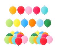 Cabilock 100 Pièces Ballons de Queue en Latex, Lot de Ballons de Décoration, Faciles à Gonfler, pour Fête D'anniversaire et Décoration Festive Couleur Aléatoire