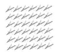 Cabilock 100 Pièces Clips Métalliques Miniatures pour Fleurs de Noël Lot de Pinces pour Décoration Guirlande Sapin Couronne et Ornements Festifs