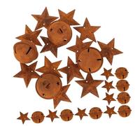 Cabilock 100 Pièces Cloche Étoile Rouillée Décor Étoile Cloche De Traîneau en Métal Clochettes Rouillées Étoiles en Métal Rouillé pour Noël Cloche d'arbre De Noël Ornement d'arbre De Noël