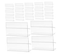 Cabilock 100 Pièces étiquette de prix porte-cartes d'étagère porte-étiquette de magasin porte-étiquettes porte-étiquette de marchandise porte étiquette panier PVC Transparent