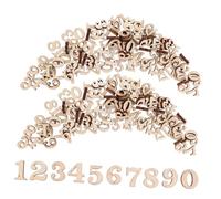 Cabilock 100 pièces Lettres Bois Non Peintes pour Loisirs Manuels DIY Décorations Éducatives Garçon Fille Supports Personnalisables pour Arts et Bricolage