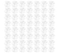 Cabilock 100 pièces Lot de Bobines Transparentes Compactes pour Machine à Coudre Canettes Résistantes à Usure Adaptées Brother Singer Jack Typical Accessoires Bobbins pour Fil à Coudre