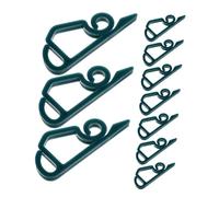 Cabilock 100 pièces Lot de Crochets Gouttière pour Lumière Extérieure Résistant Clips Suspendus Polyvalents pour Décorations de Fête Guirlandes Lumineuses Extérieur