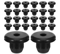 Cabilock 100 Pièces Rubber Oil Bung Plugs for Hydraulic Jack Flat Head Rubber Seal Caps for Car Bottle and Floor Jack Maintenance