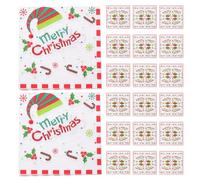 Cabilock 100 Pièces Serviettes Papier Jetables Thème Noël Motifs Festifs pour Décoration de Table de Fête, pour Banquet et Réunion de Noël