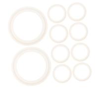 Cabilock 100 Pièces Silicone Gaskets Flexible and Heat Resistant Airtight Seals for Canning Jars and Industrial Pipe Fittings
