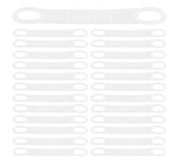 Cabilock 100 Pièces Silicone Grip Clothing Hanger Shoulder Pads Transparent Non-Slip Strips for Plastic Wood Hangers Robust Reusable Accessories for Clothes Display