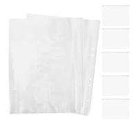 Cabilock 100 Pochettes Porte-dossards Transparentes en PVC, Étanches et Réutilisables, Format A4 Petit à Bavoir, pour Présentation et Protection de Dossards de Course en Athlétisme,