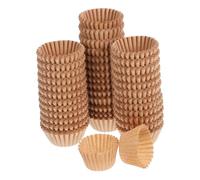 Cabilock 1000pièces Caissettes Papier Marron Pour Mini Muffins Caissettes De Cuisson Emballages Pour Cupcakes Chocolat Présentoirs Pour Truffes Et Douceurs Usage Personnel Et Professionnel