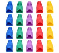 Cabilock 100pcs Capuchons de Protection en PVC pour Connecteurs Ethernet, Gaine de Gestion des Câbles Blindage Solide Garantissant Une Connexion Réseau Stable et Fiable Couleur Aléatoire