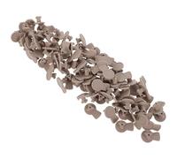 Cabilock 100pièces Bouchons Plastique Étanches pour Boîte Repas Bouchon Valve Anti-fuite Joint Étanchéité Flexible pour Couvercle Bento Accessoires de Remplacement Résistants