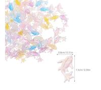 Cabilock 100pièces Décorations Résine Dauphin pour Ongles Accessoires de Manucure pour Nail Art Marin Ornements pour Ongles Plage