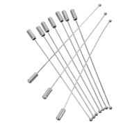 Cabilock 10pcs Épingles à Long Bâton en Acier Inoxydable Argenté avec Butée pour Fixation Sécurisée, Maintien Ferme, pour Robes et Mariages